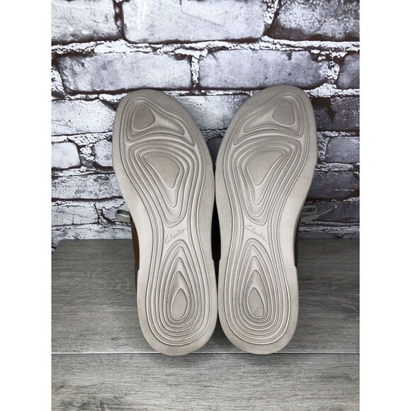 Clarks Collection Casual Oxfords Shoes Men's Size 10.5 US/44 EU Brown Leather - Picture 9 of 16